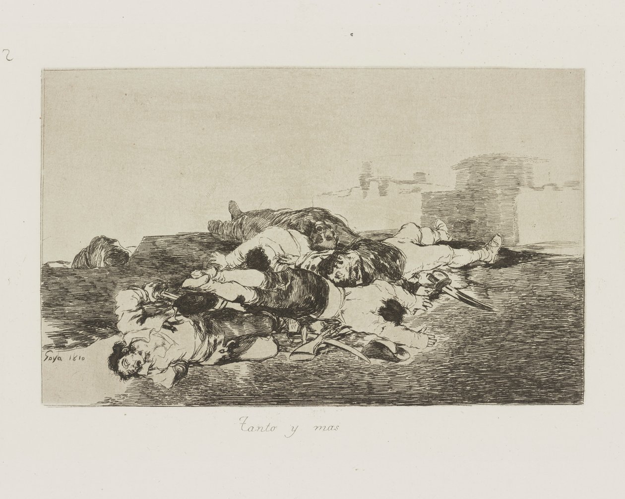 Tanto y Más (Even Worse), pl. 22 from the Series Los Desastres de la Guerra (The Disasters of War) by Francisco de Goya