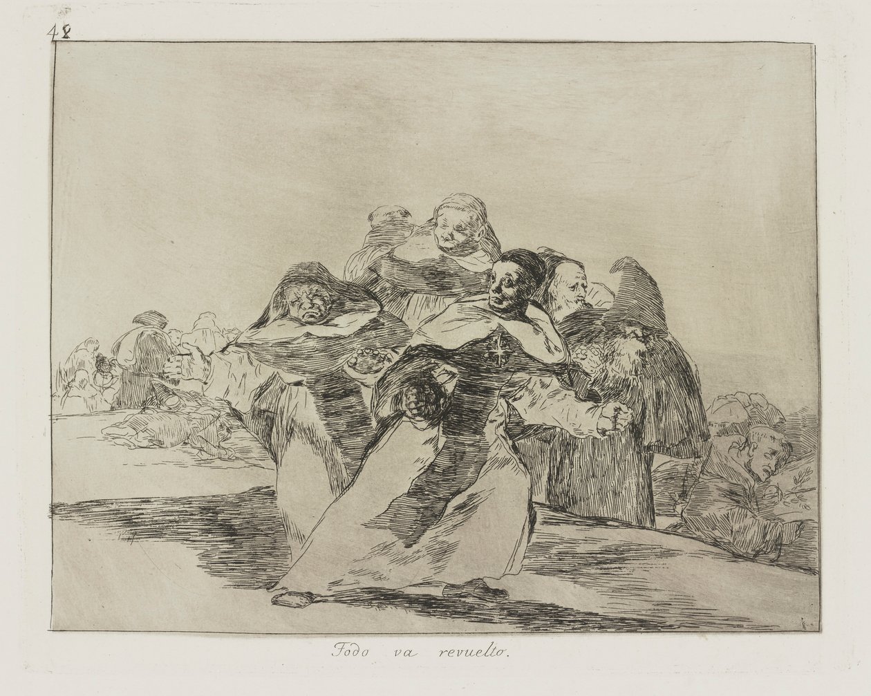Everything is Topsy-Turvy, Plate 42 from the series The Disasters of War by Francisco de Goya