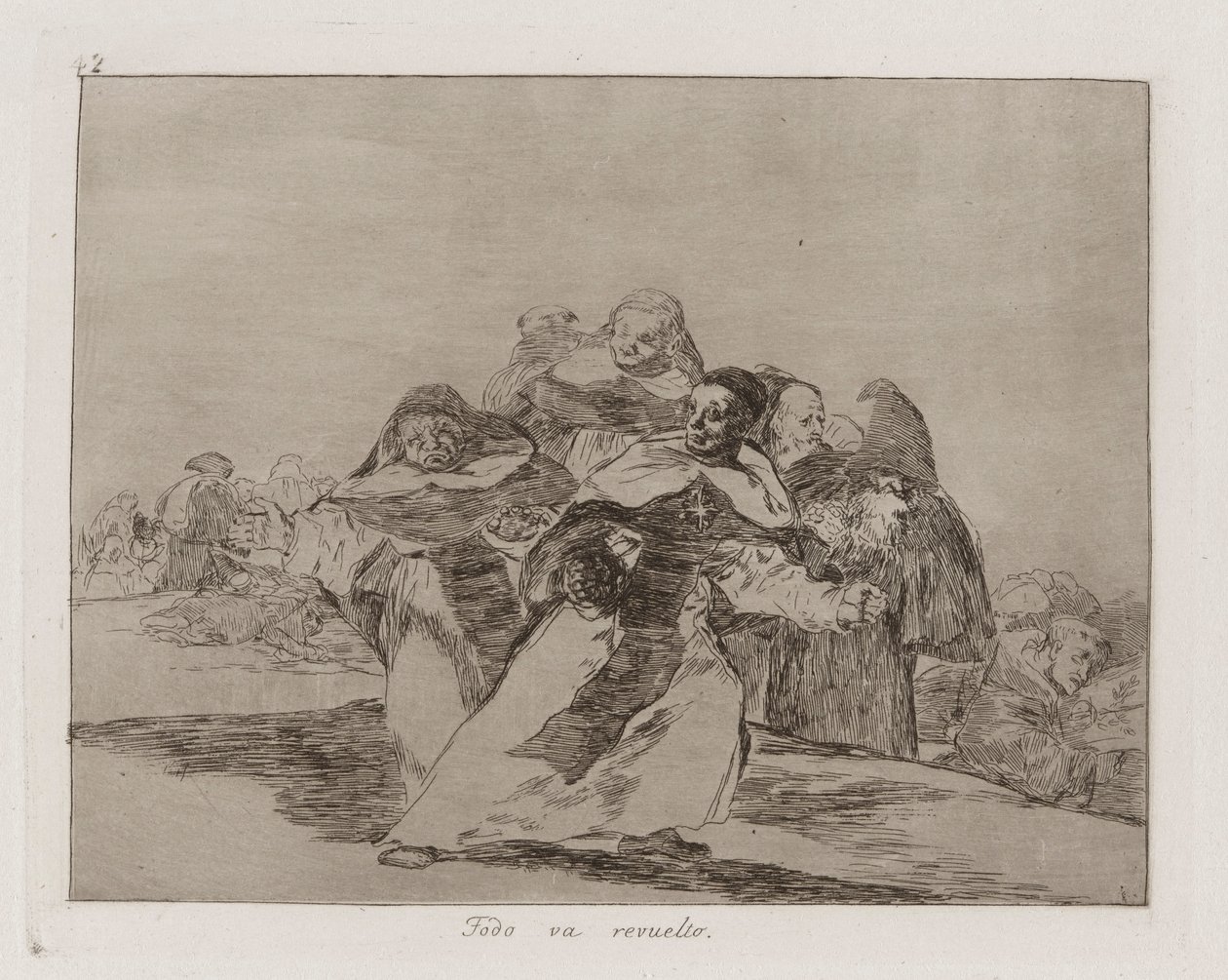 Everything is Topsy-turvy, Plate 42 from The Disasters of War by Francisco de Goya