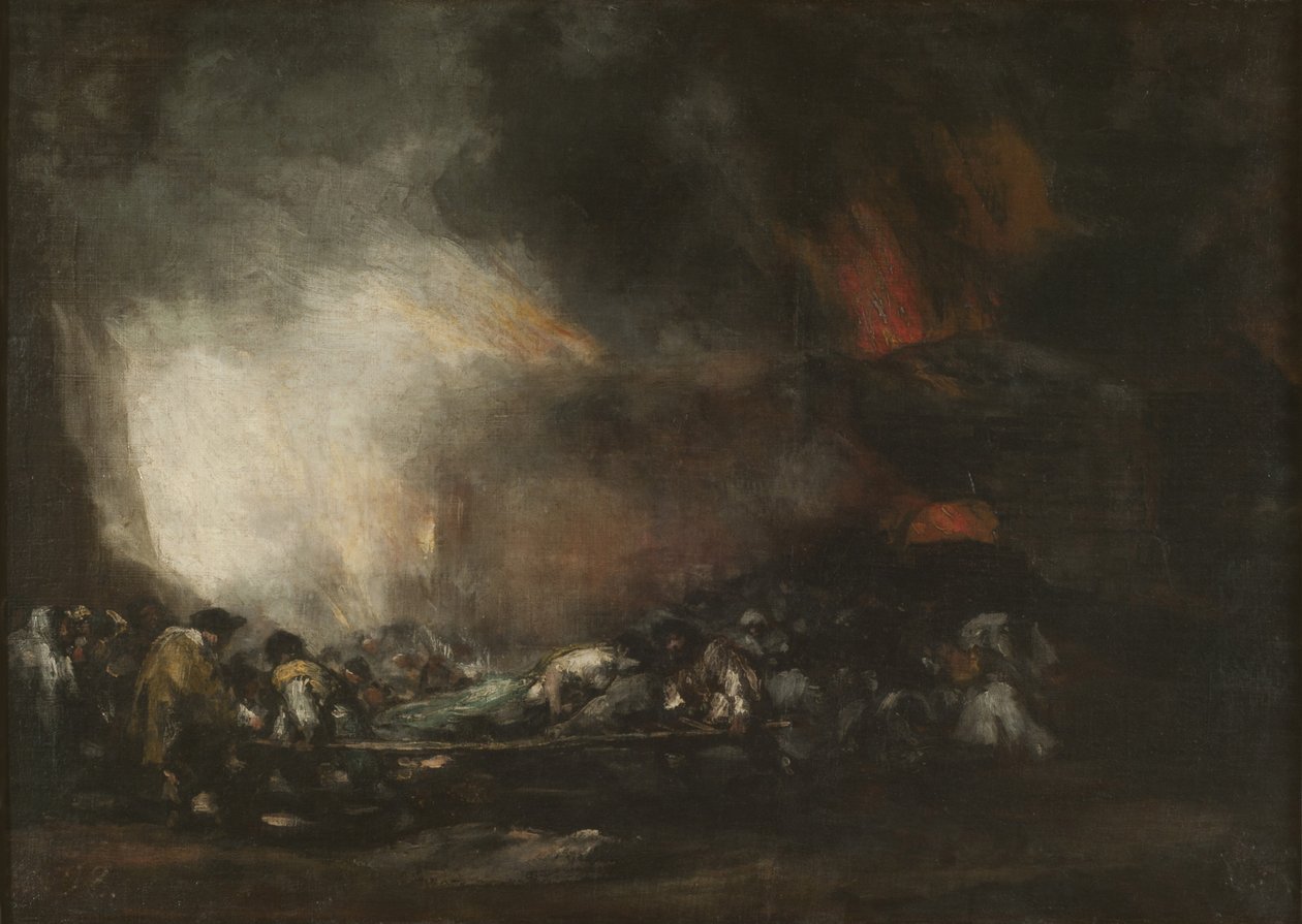 Hospital Fire by Francisco Goya de