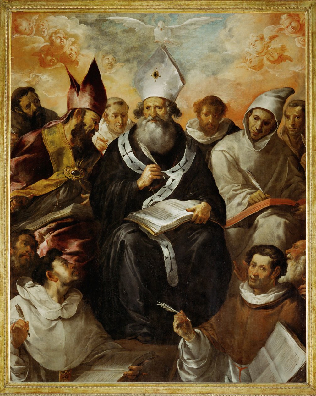 Saint Basil Dictating His Dogmas by Francisco Herrera