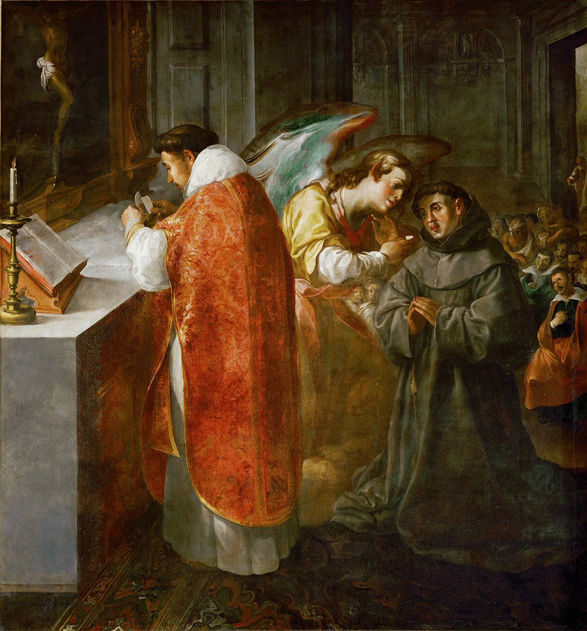 Saint Bonaventura Receives Communion from an Angel by Francisco Herrera