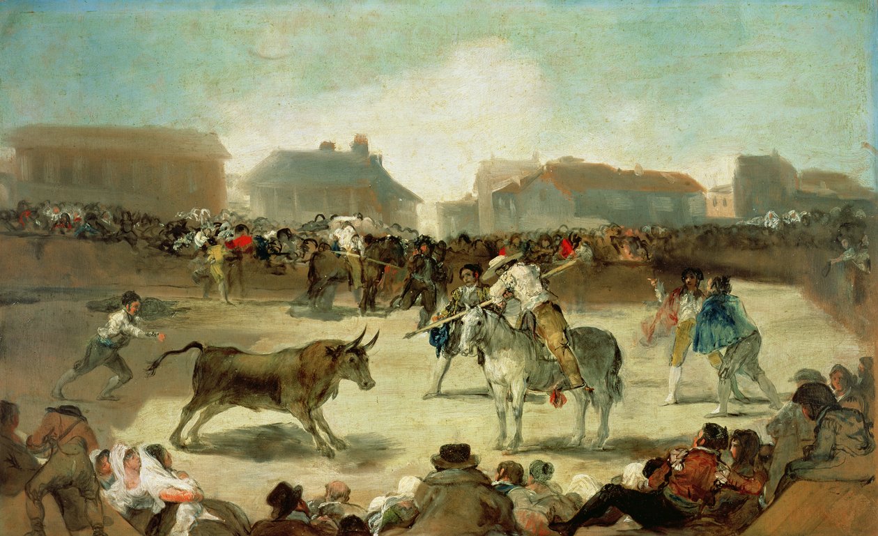 A Village Bullfight by Francisco de Goya