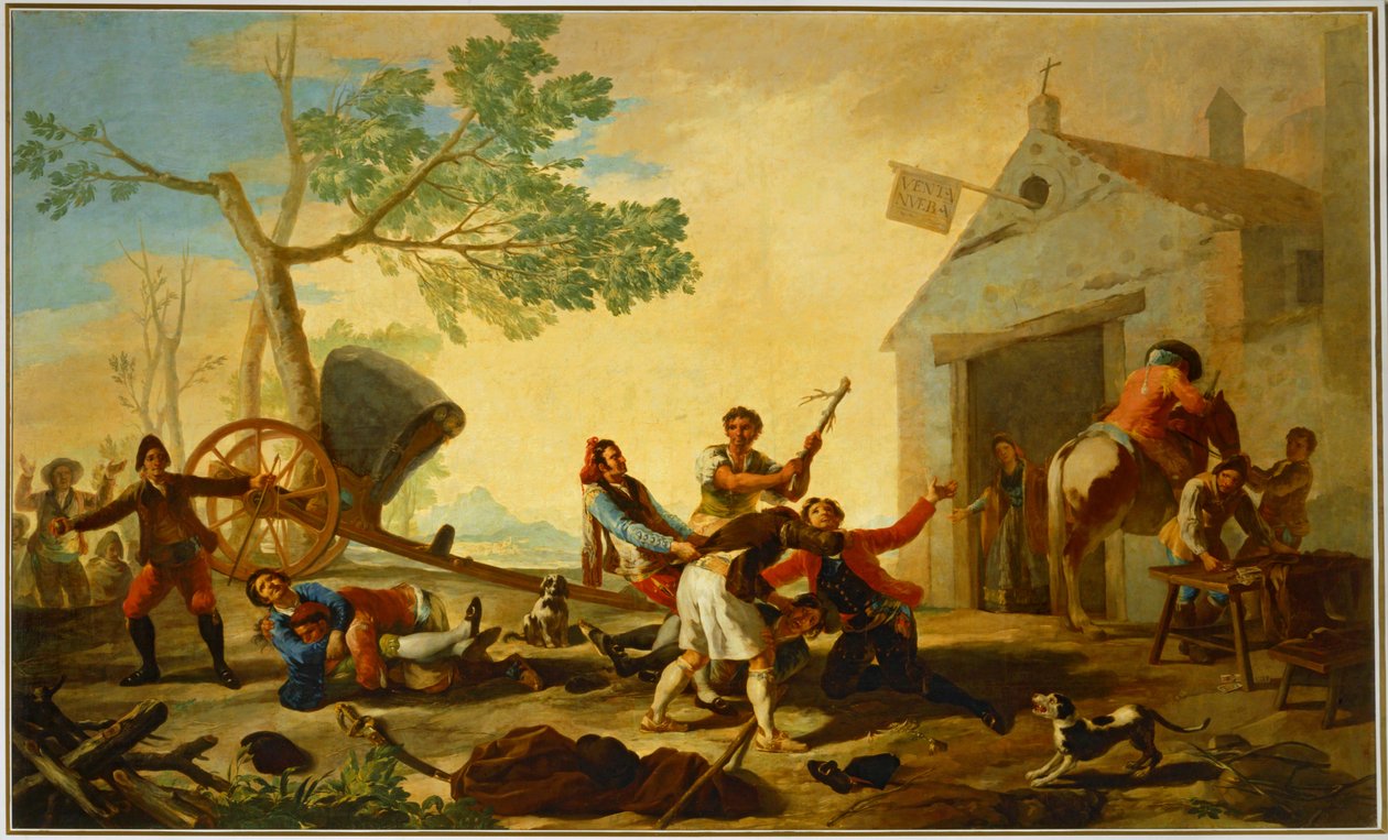 A Fight Outside the New Tavern by Francisco Jose de Goya y Lucientes