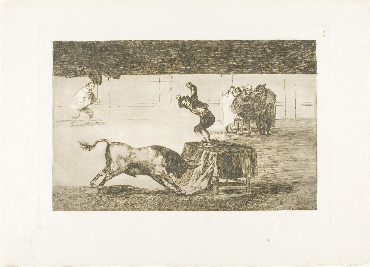 Another Madness of His in the Same Ring, plate 19 from The Art of Bullfighting by Francisco Jose de Goya y Lucientes