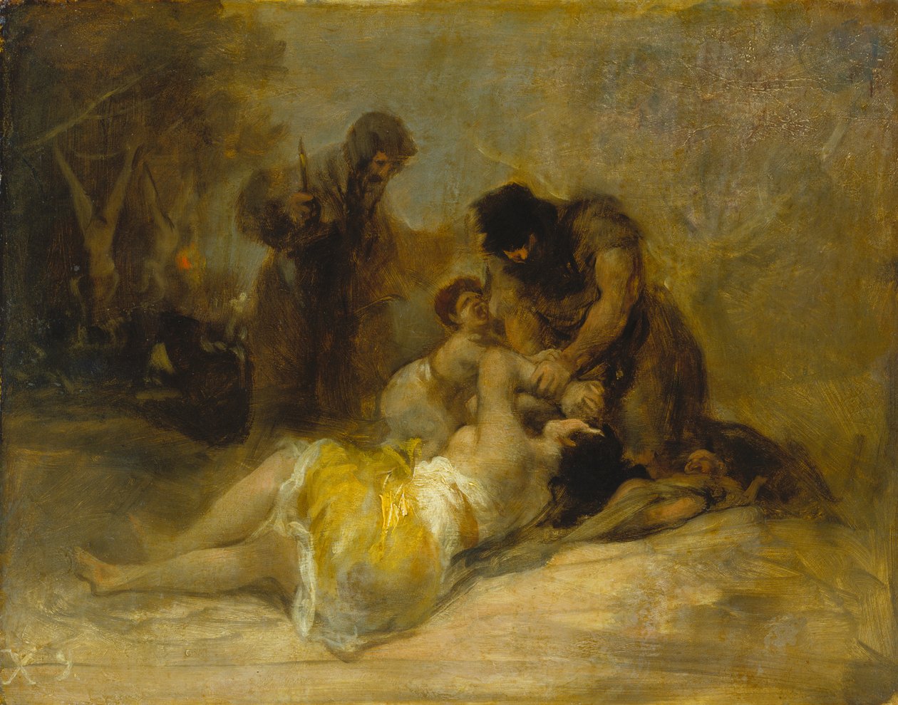 Attack on a Woman by Francisco Jose de Goya y Lucientes