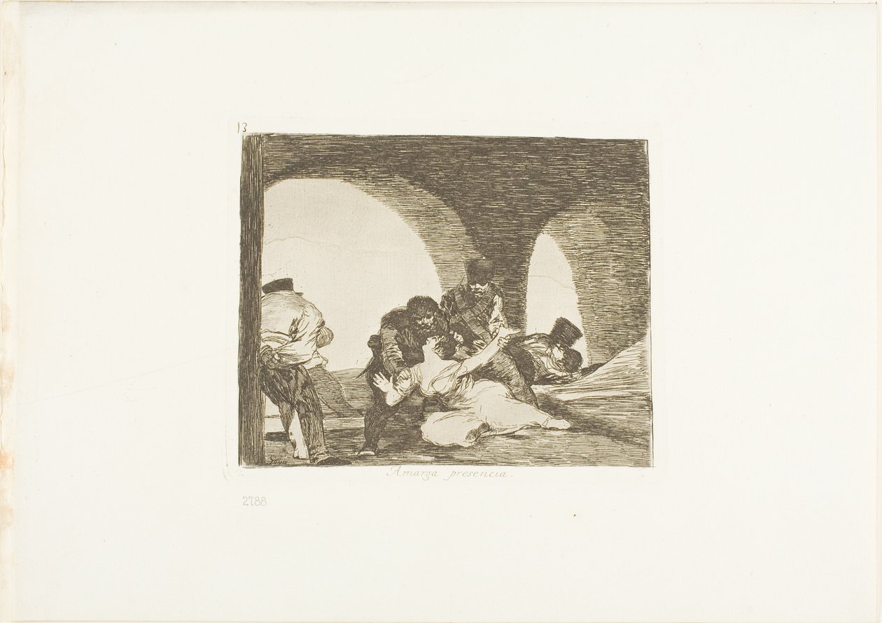 Bitter to be Present, plate 13 from The Disasters of War by Francisco Jose de Goya y Lucientes