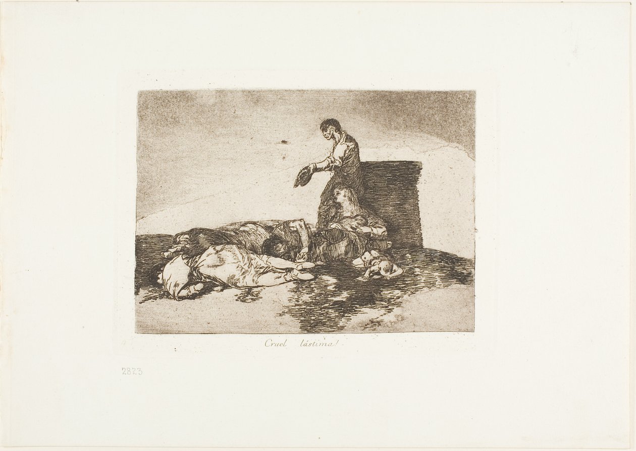 Cruel tale of woe!, plate 48 from The Disasters of War by Francisco Jose de Goya y Lucientes