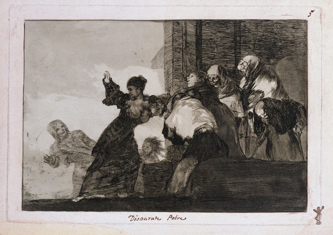 Poor Disparate, Proverb 11 by Francisco Jose de Goya y Lucientes