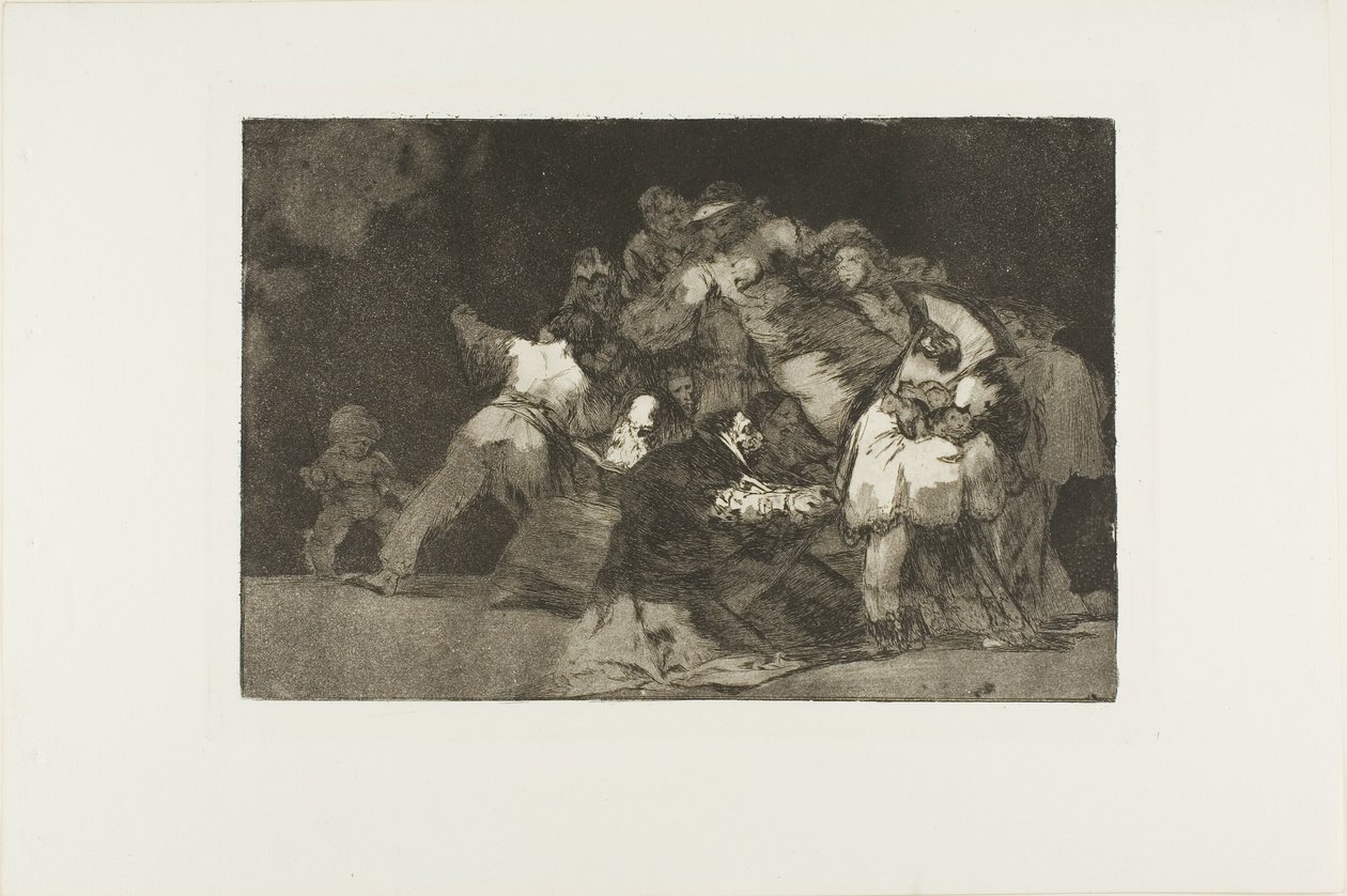 General Folly, plate nine from The Proverbs by Francisco Jose de Goya y Lucientes