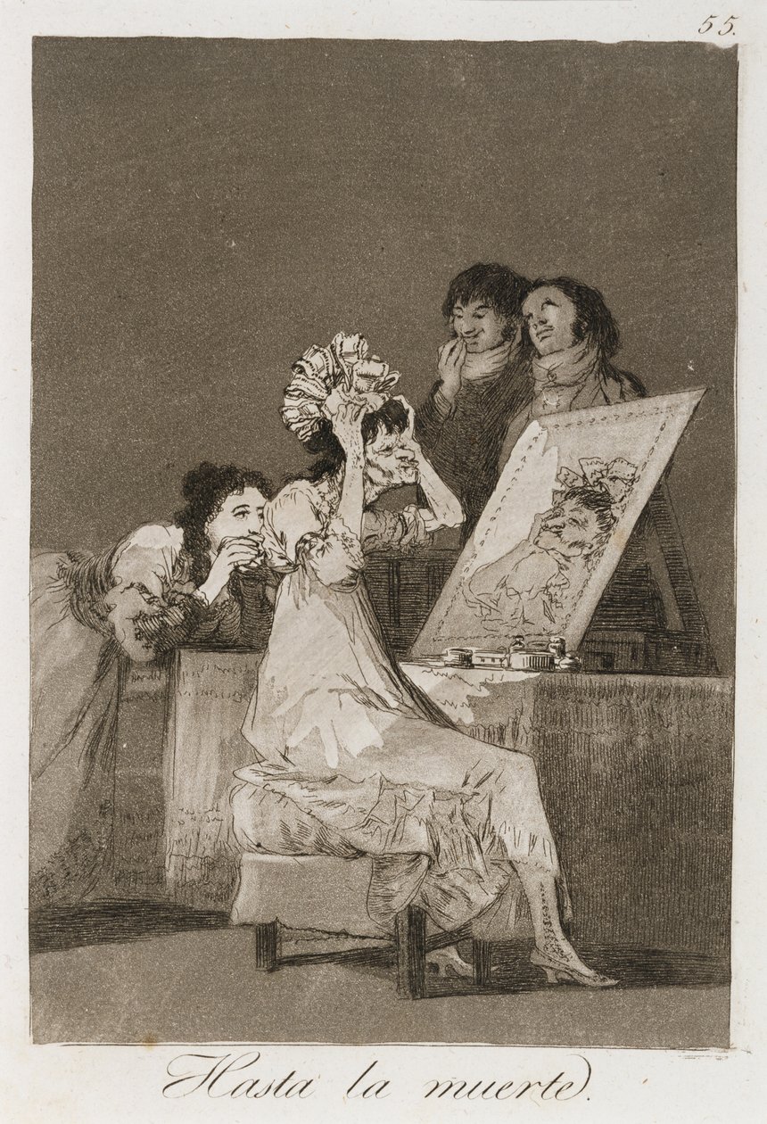 Hasta la Muerta from Los Caprichos by Francisco de Goya