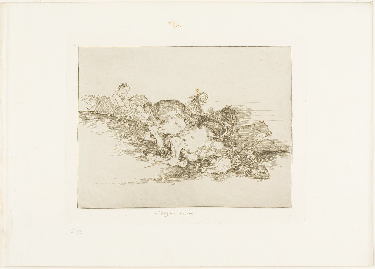 It Always Happens, plate eight from The Disasters of War by Francisco Jose de Goya y Lucientes