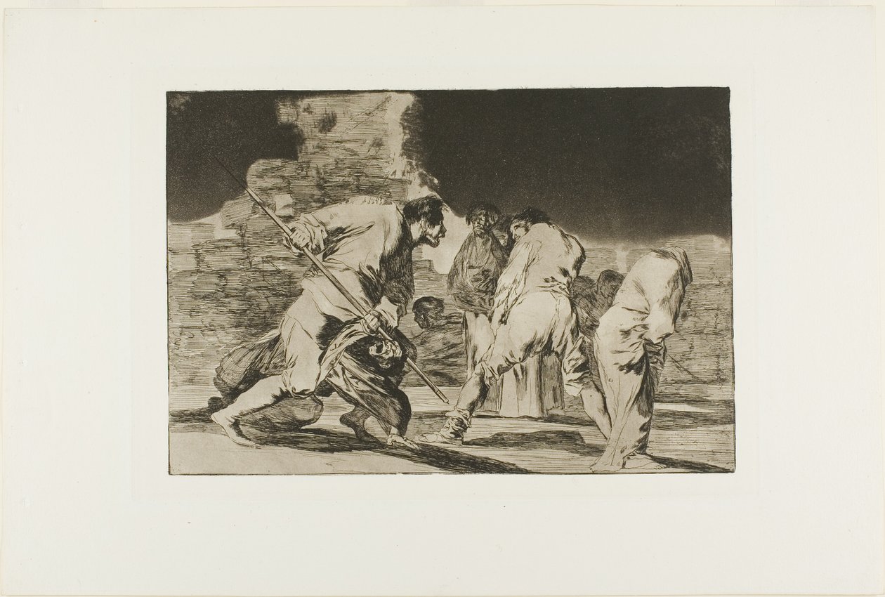 It is Amazing - and We were Made by God, plate six from Los Proverbios by Francisco Jose de Goya y Lucientes