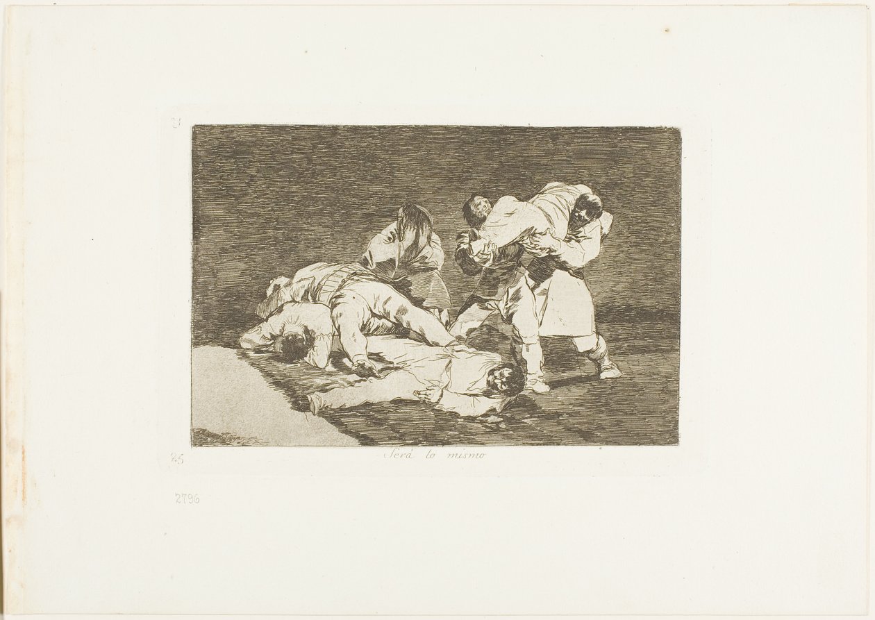 It will be the Same, plate 21 from The Disasters of War by Francisco Jose de Goya y Lucientes
