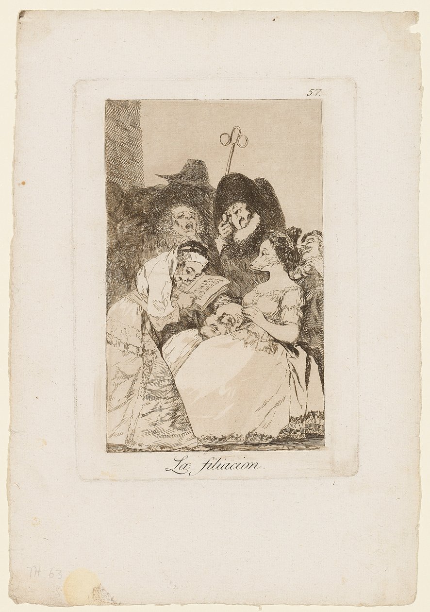 La Filiacion, plate from 