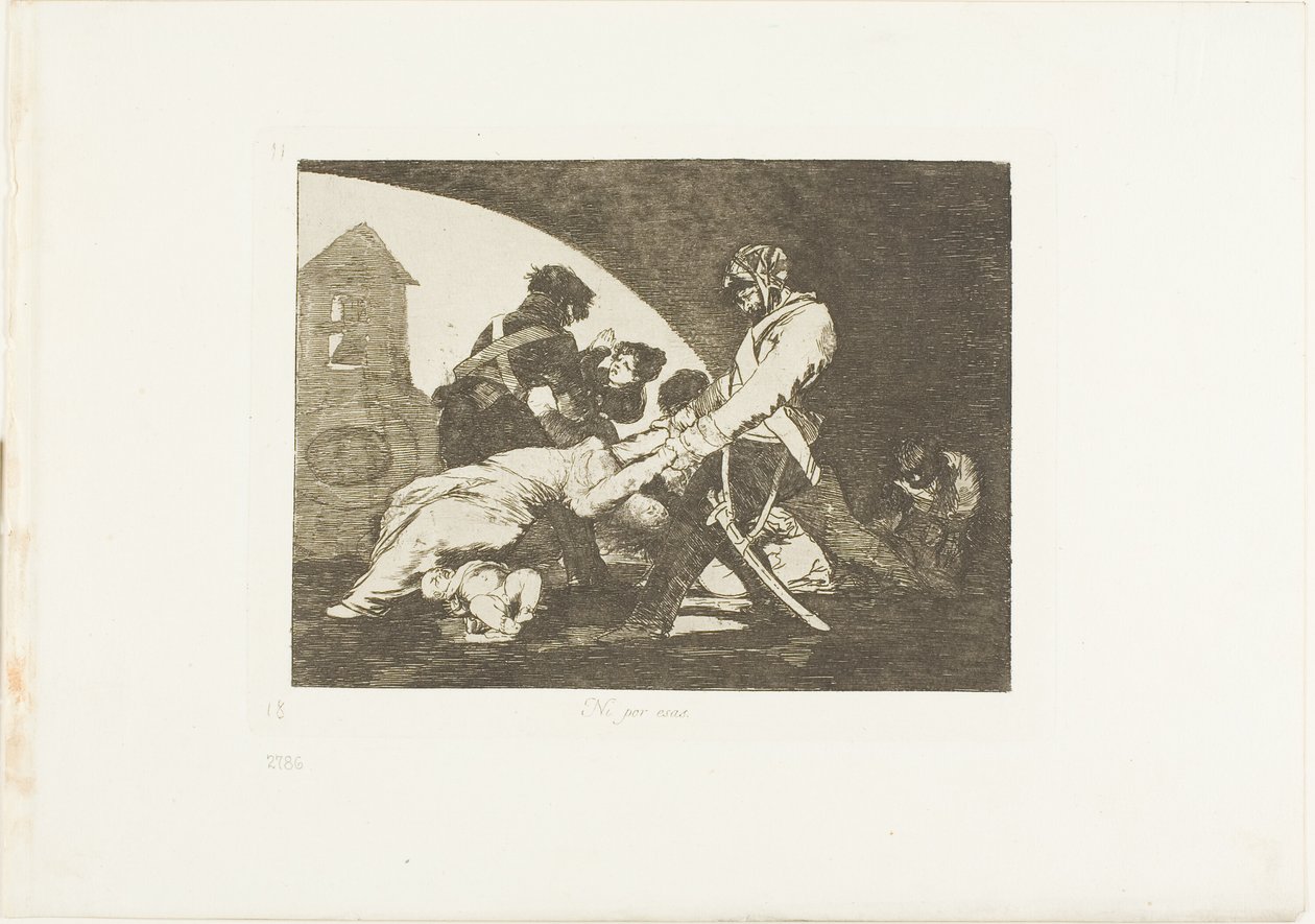 Nor do these, plate eleven from The Disasters of War by Francisco Jose de Goya y Lucientes