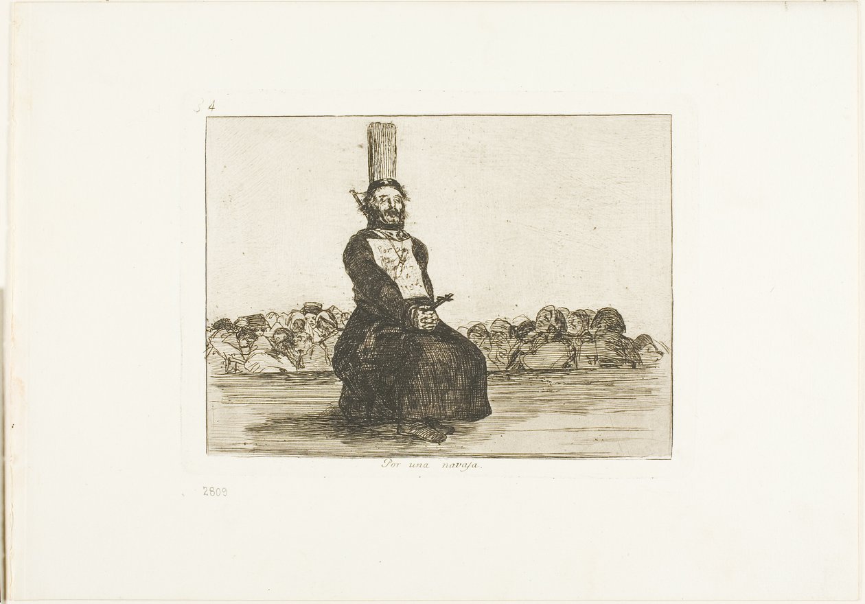 On Account of a Knife, Plate 34 from The Disasters of War by Francisco Jose de Goya y Lucientes