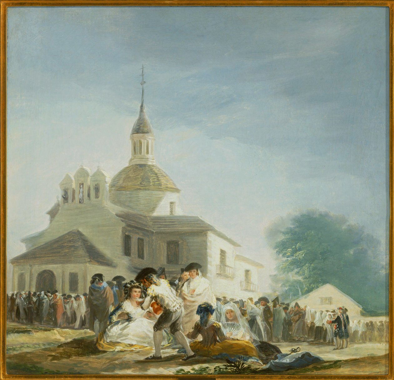 Pilgrims Before the Chapel of Saint Isidore by Francisco Jose de Goya y Lucientes