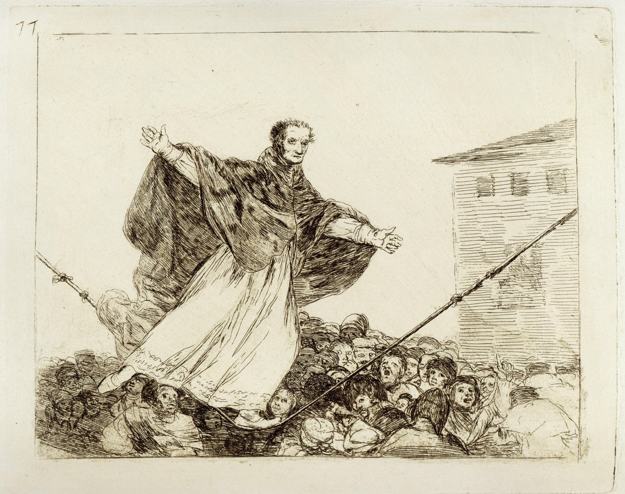 The Rope Breaks (Disasters of War 77) by Francisco Jose de Goya y Lucientes