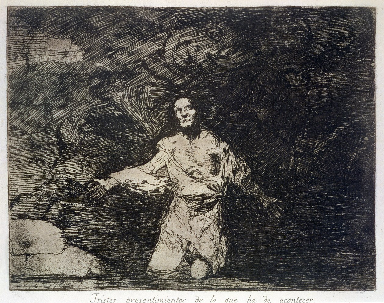 Sad forebodings of what is to come (The Disasters of War, plate 1) by Francisco Jose de Goya y Lucientes