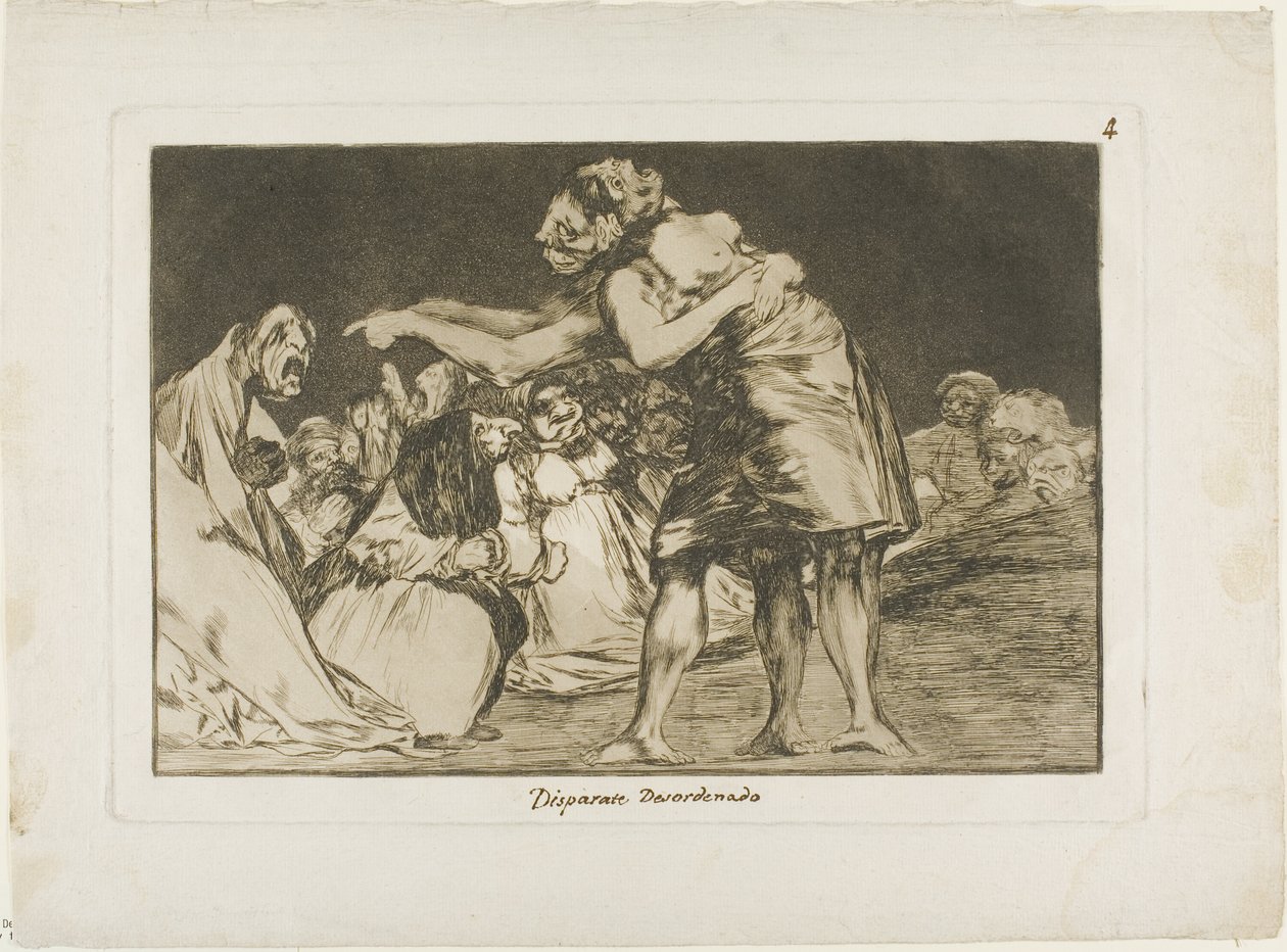 She Who is Ill Wed Never Misses a Chance to Say So, Plate Seven from Los Proverbios by Francisco Jose de Goya y Lucientes