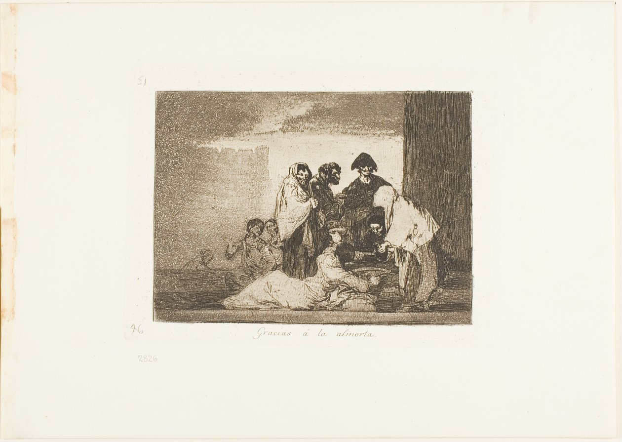 Thanks to the Millet, plate 51 from The Disasters of War by Francisco Jose de Goya y Lucientes