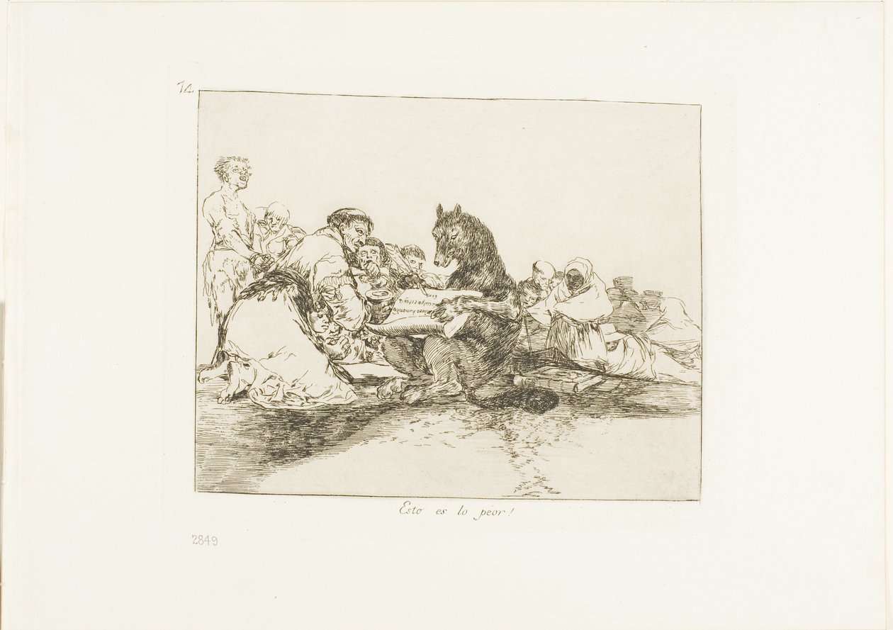 That is the Worst of It!, Plate 74 from The Disasters of War by Francisco Jose de Goya y Lucientes
