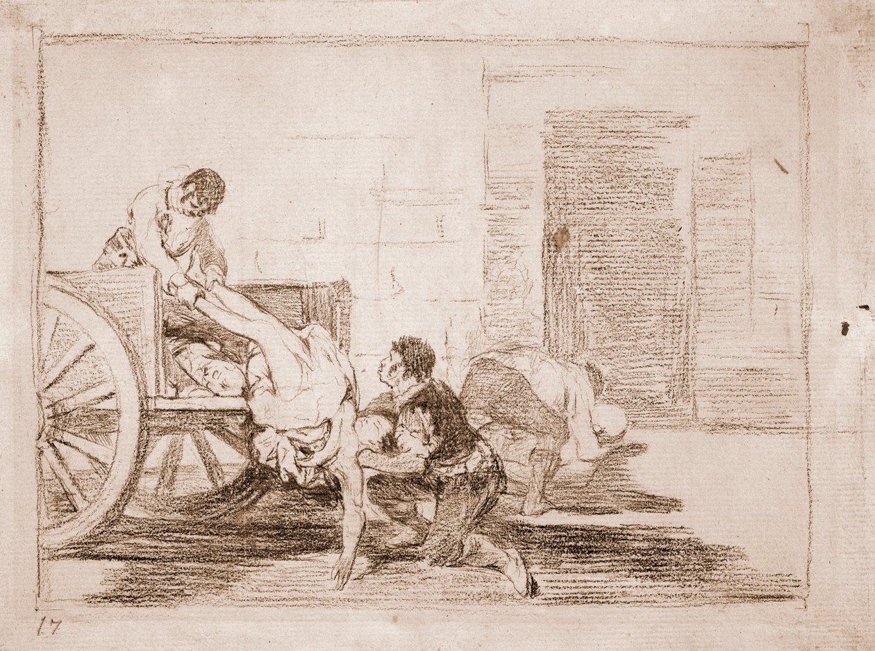 The Disasters of War: Carloads to the Cemetery by Francisco de Goya