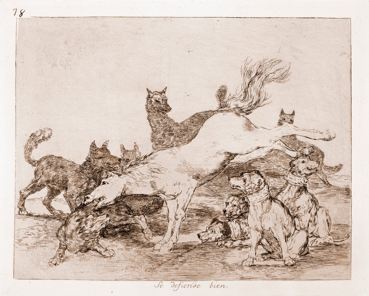 The Disasters of War: He Defends Well by Francisco de Goya