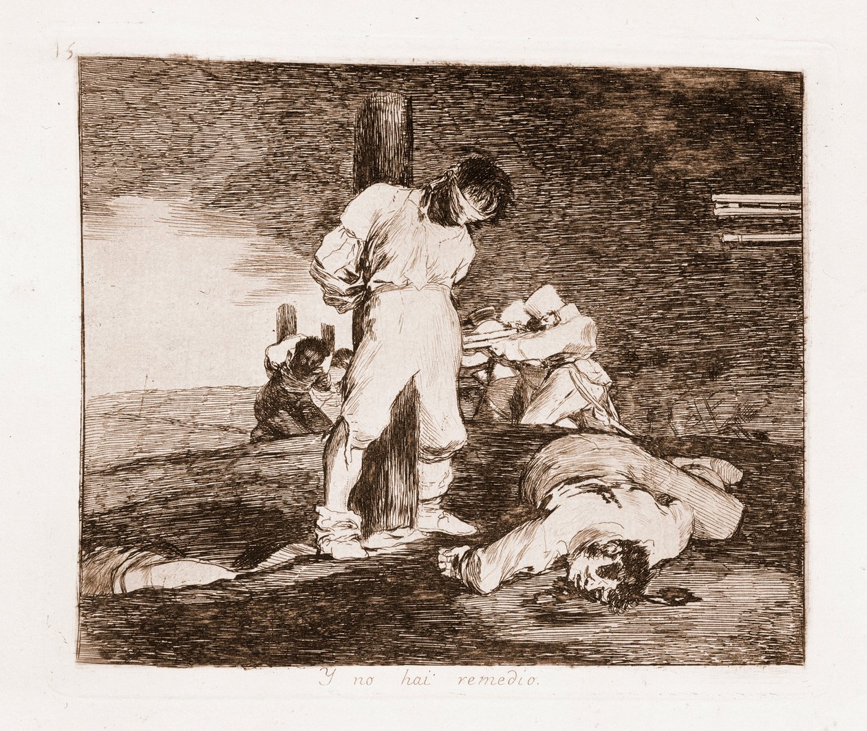 The Disasters of War: There is no hope by Francisco de Goya
