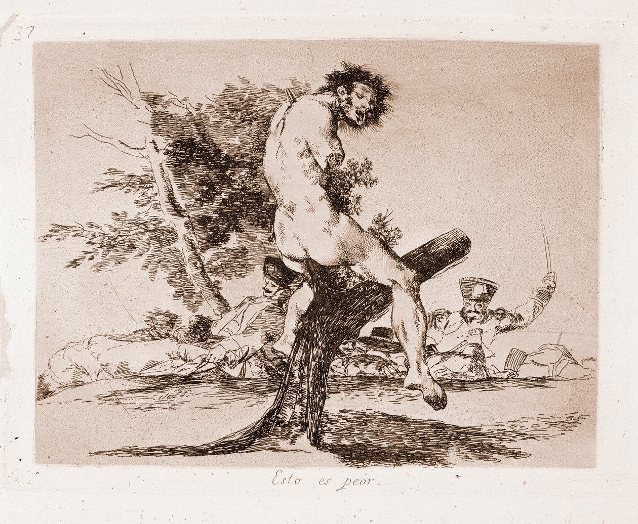 The Disasters of War: This is worse by Francisco de Goya