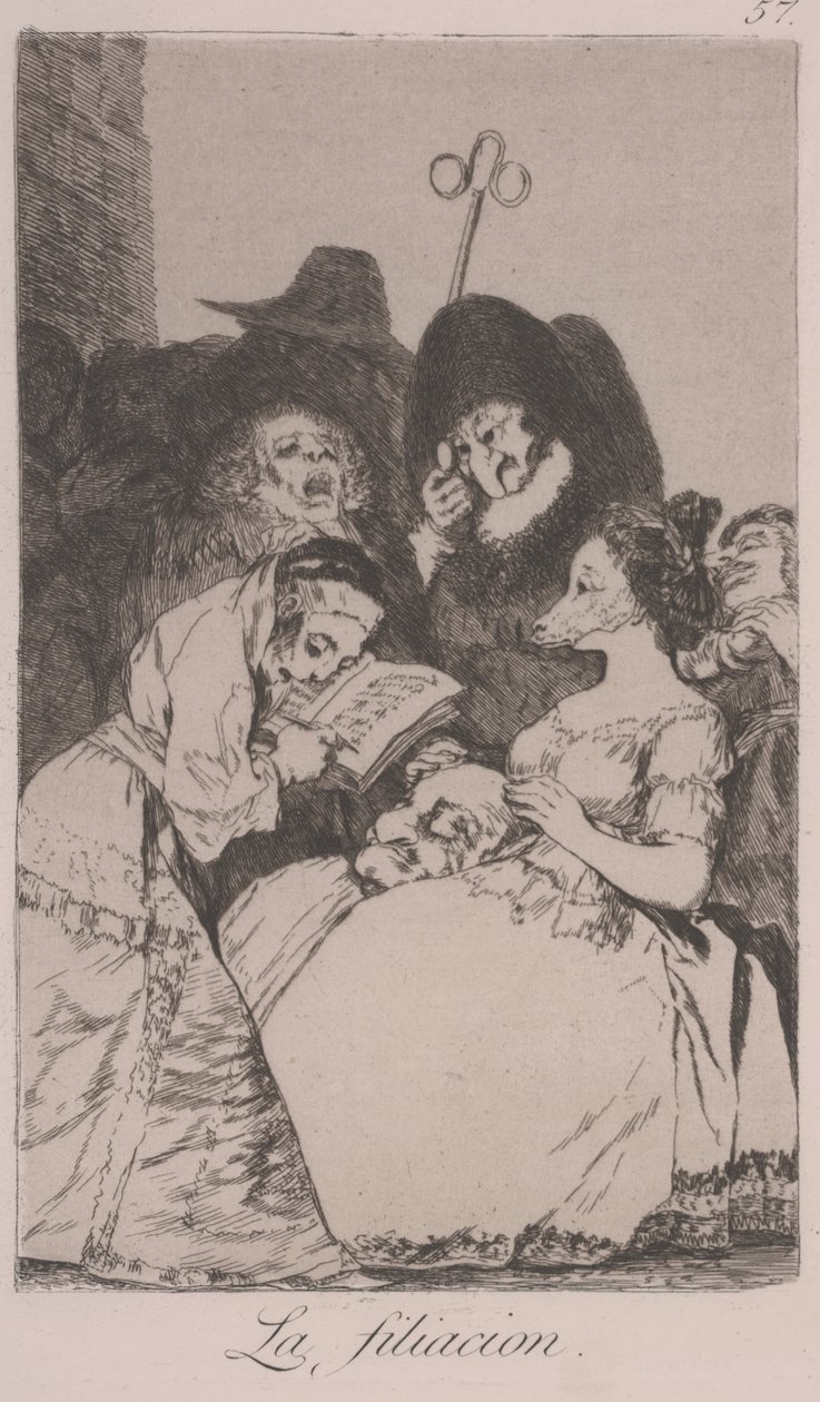 The Filiation (La Filiacion) by Francisco de Goya