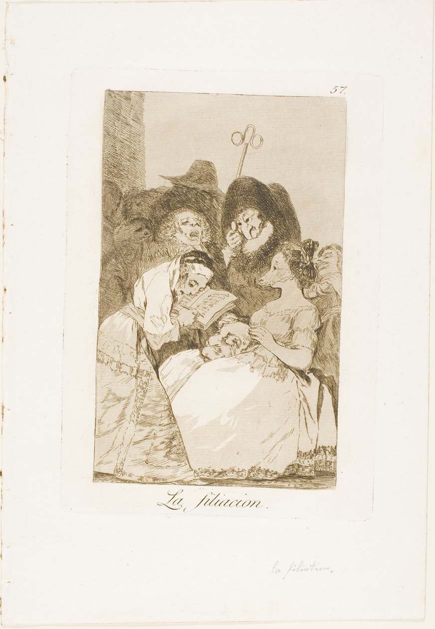 The Filiation, Plate 57 from Los Caprichos by Francisco Jose de Goya y Lucientes