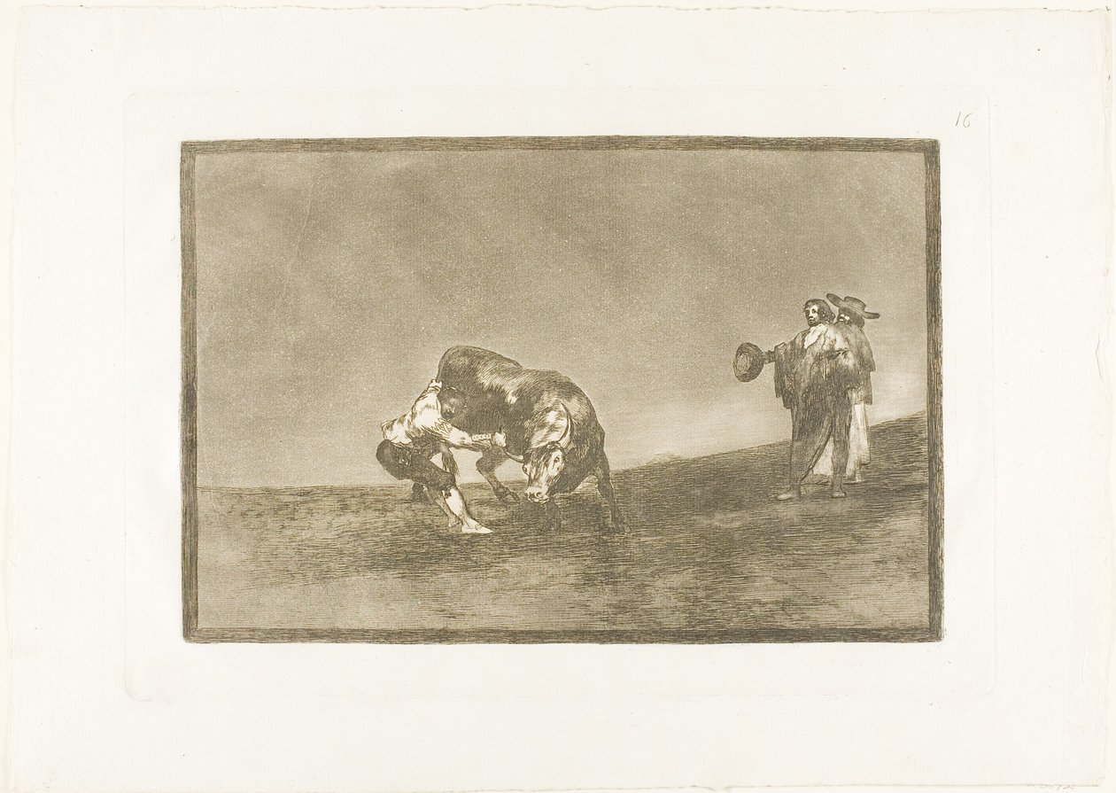 The Same Man Throws a Bull in the Ring at Madrid, Plate 16 from 