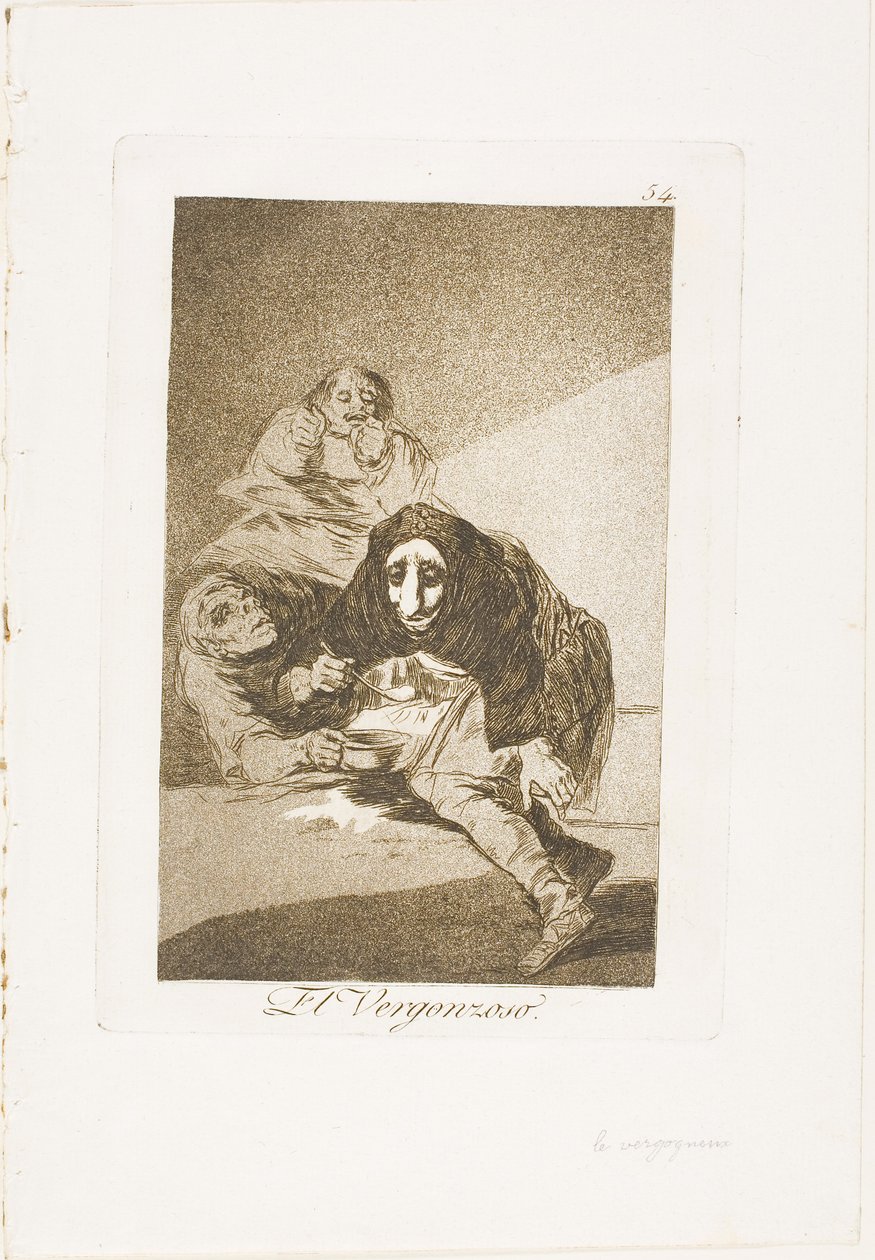 The Shamefaced One by Francisco Jose de Goya y Lucientes