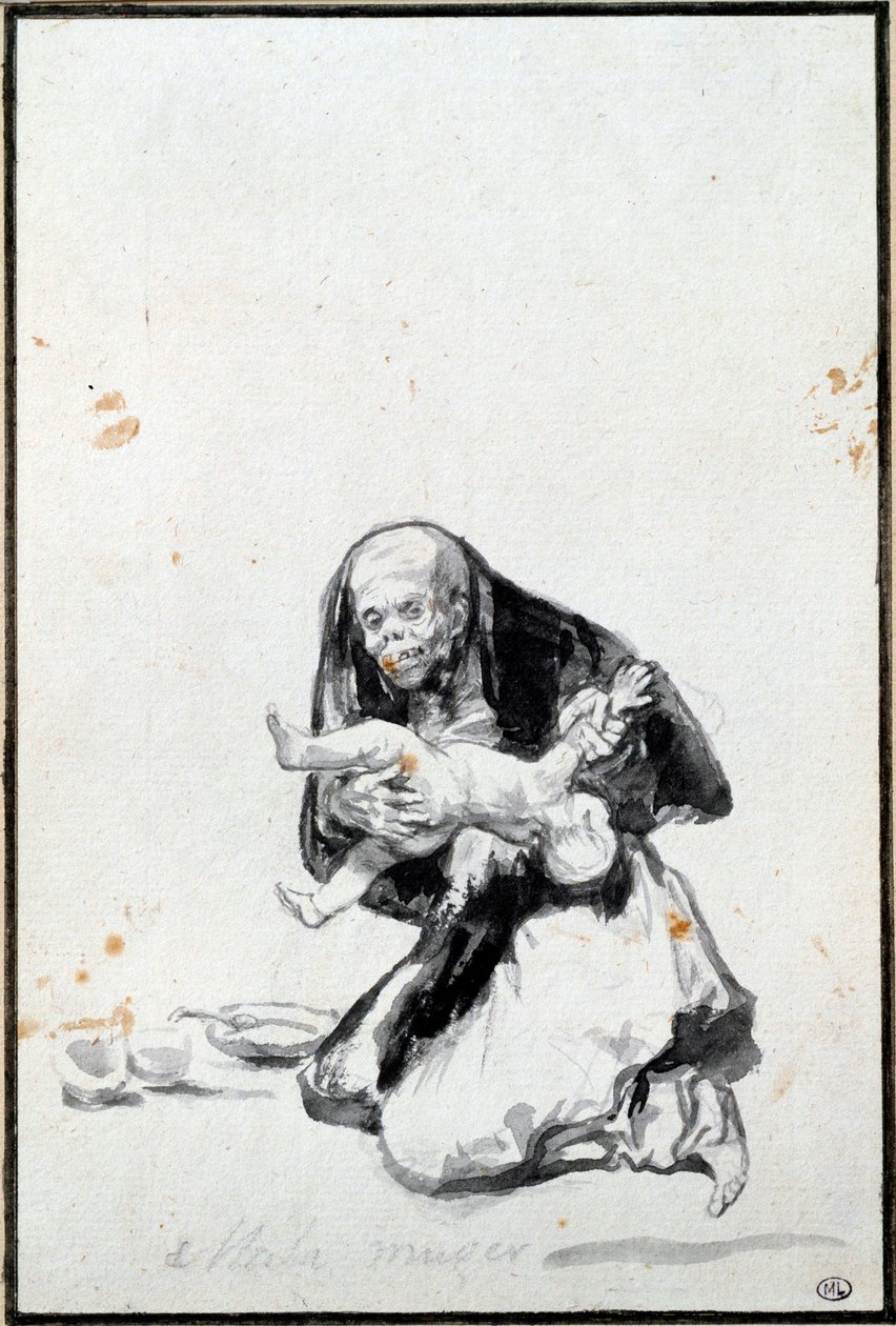 The bad woman (Mala mujer) by Francisco de Goya