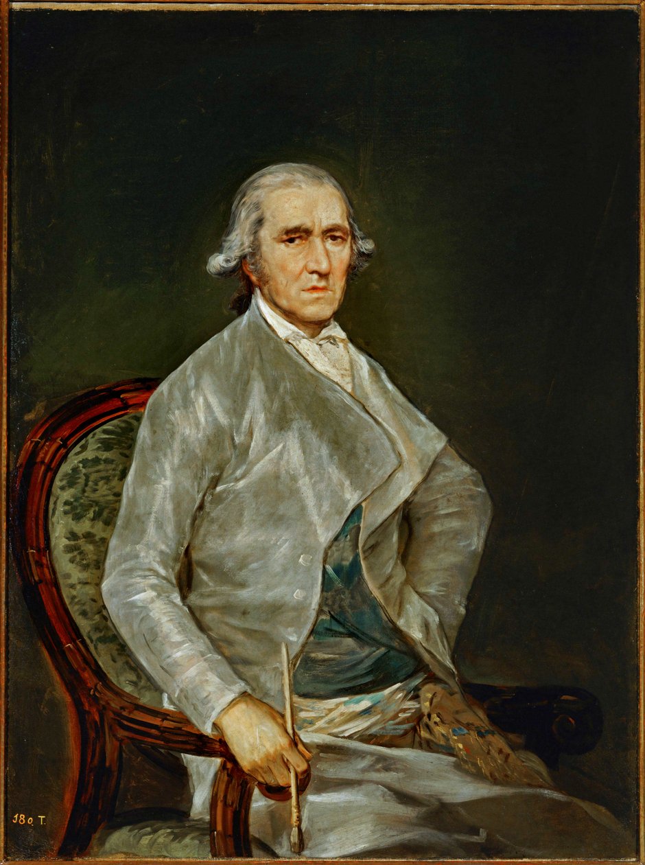 The Painter Francisco Bayeu by Francisco Jose de Goya y Lucientes