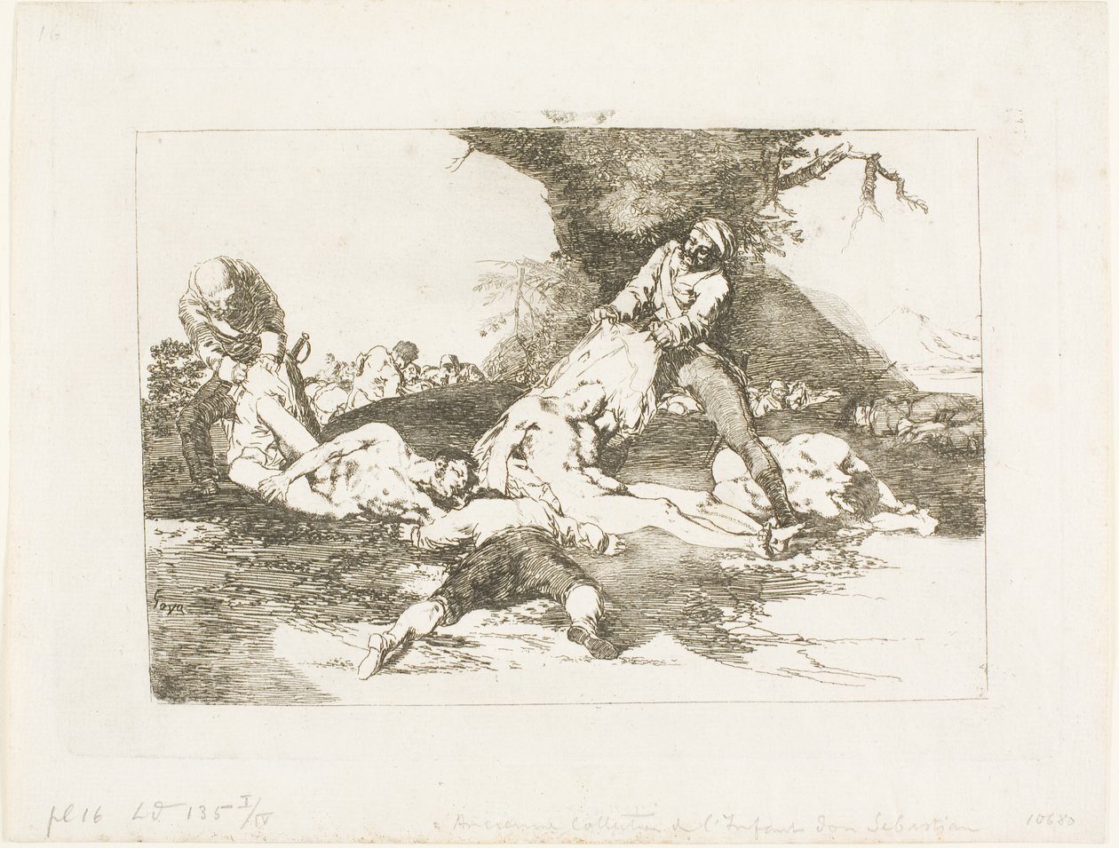 They Make Use of Them, Plate 16 from The Disasters of War by Francisco Jose de Goya y Lucientes