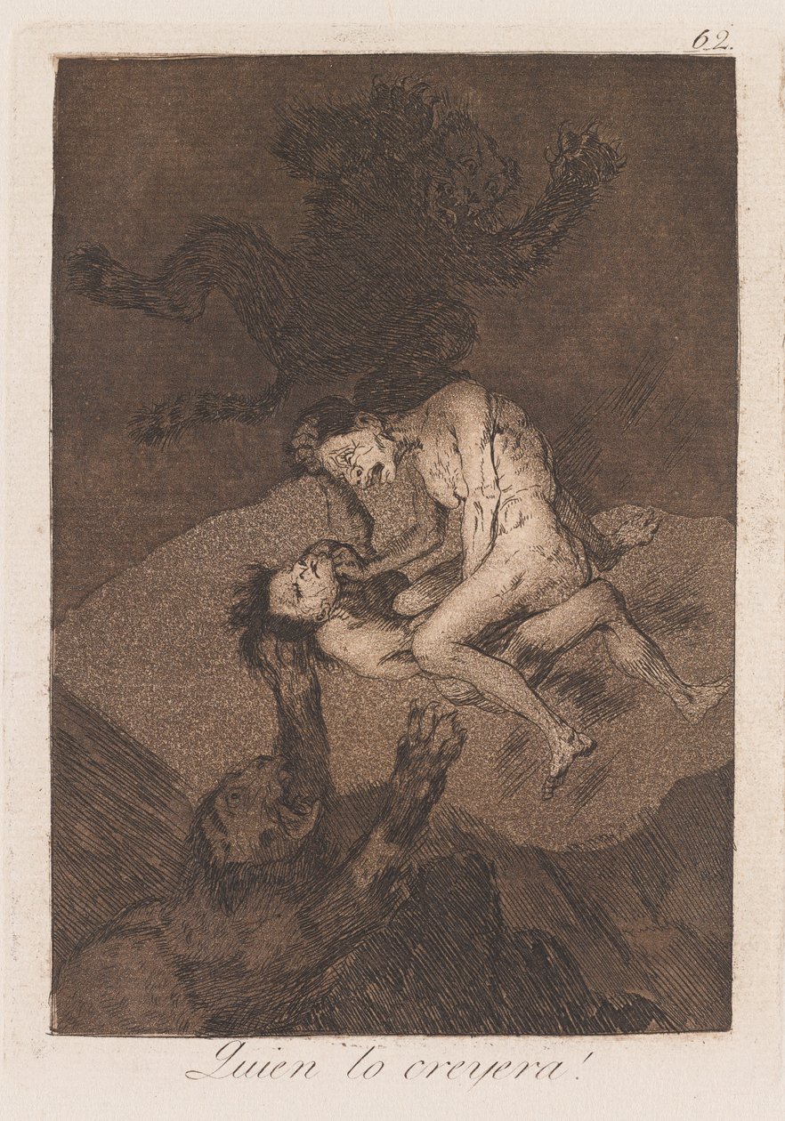Who Would Believe It? by Francisco de Goya