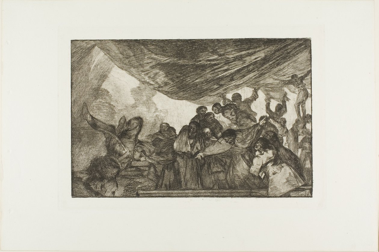 Without Commending Himself Either to God or the Devil, plate 15 from Los Proverbios by Francisco Jose de Goya y Lucientes