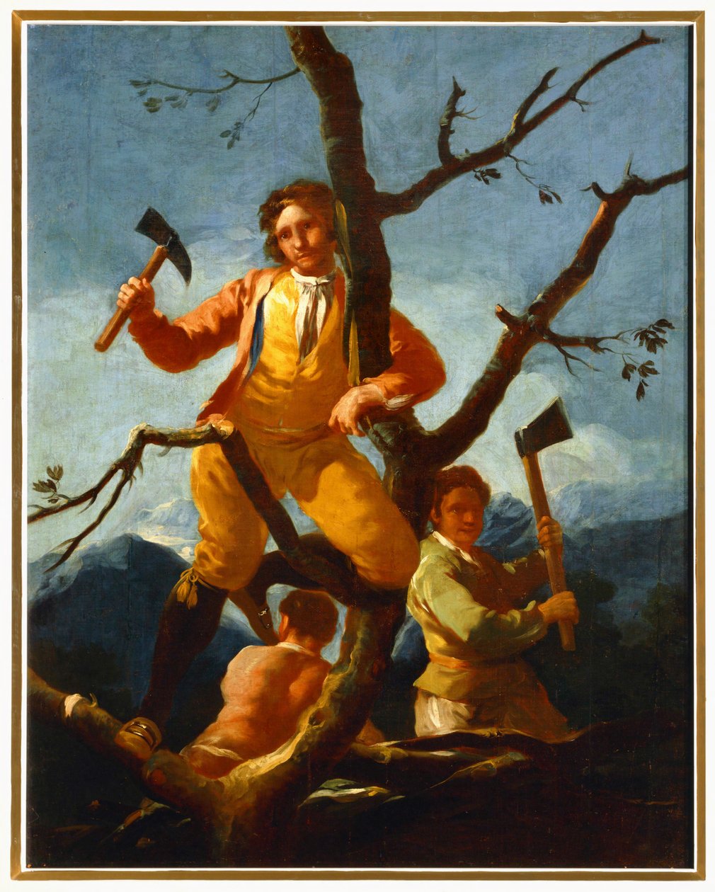 Woodcutters (detail) by Francisco Jose de Goya y Lucientes