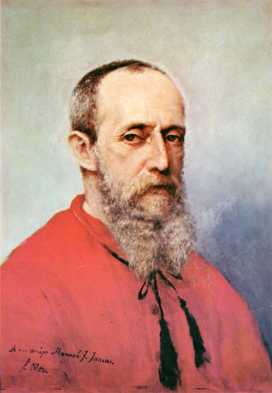 Self-Portrait of Francisco Oller by Francisco Manuel Oller