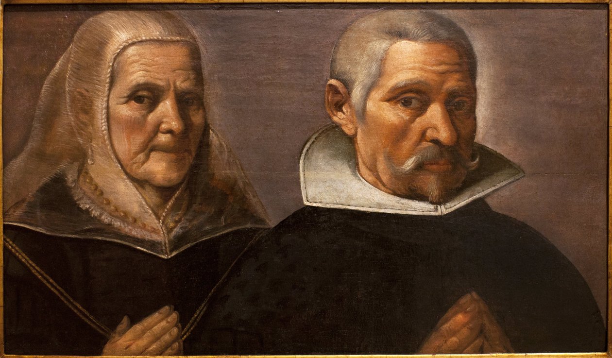 Portrait of a Praying Age Couple by Francisco Pacheco