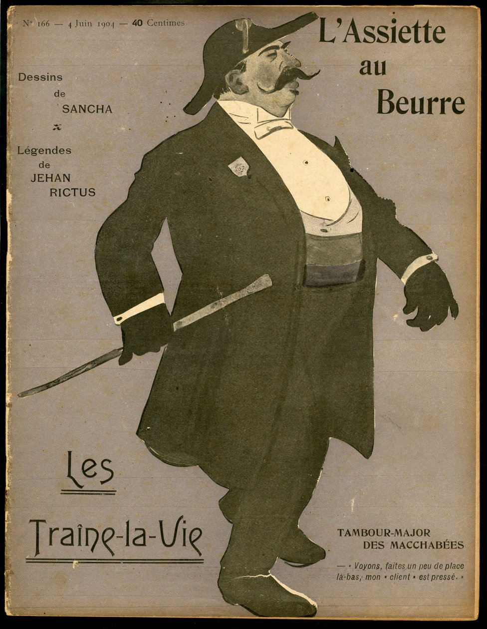 Cover of The Butter Plate, number 166, Satirical in Colors by Francisco Sancha y Lengo
