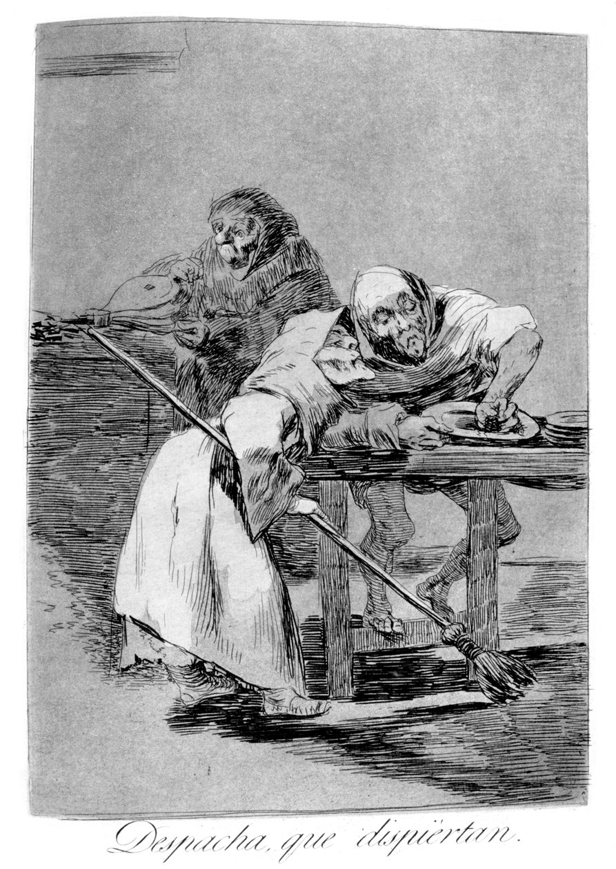 Be Quick, They Are Waking Up, 1799 by Francisco de Goya