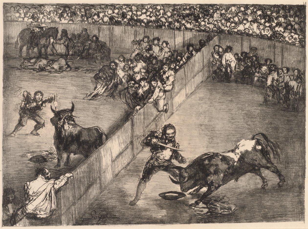 Bullfight in a Divided Ring by Francisco de Goya