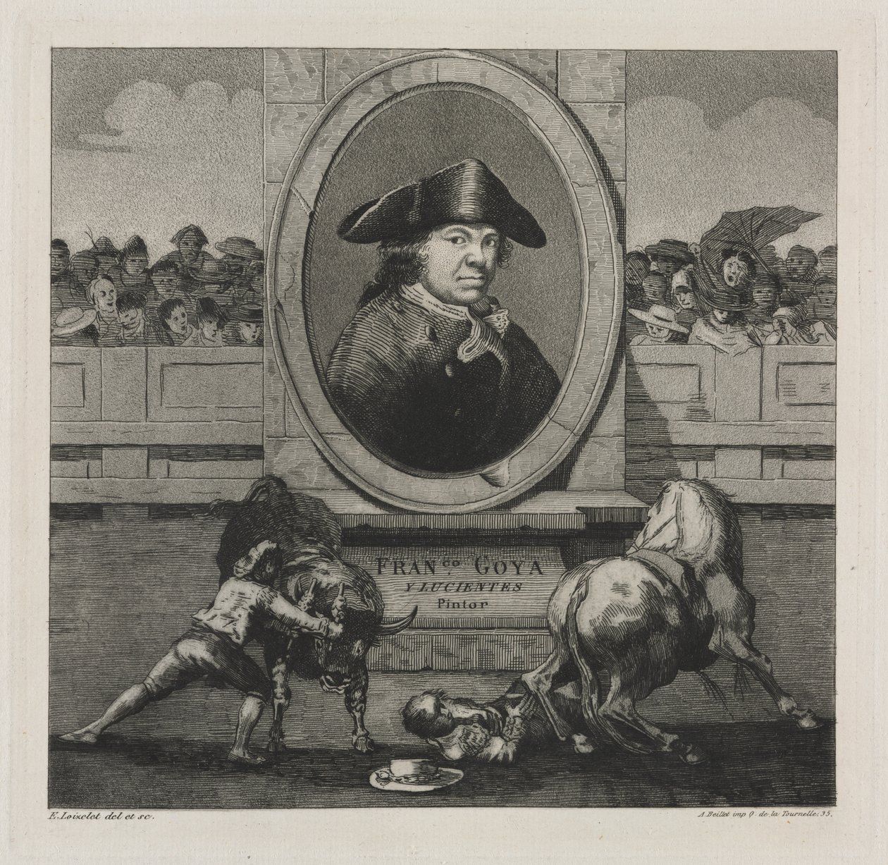 Bullfights: Frontispiece by Francisco de Goya