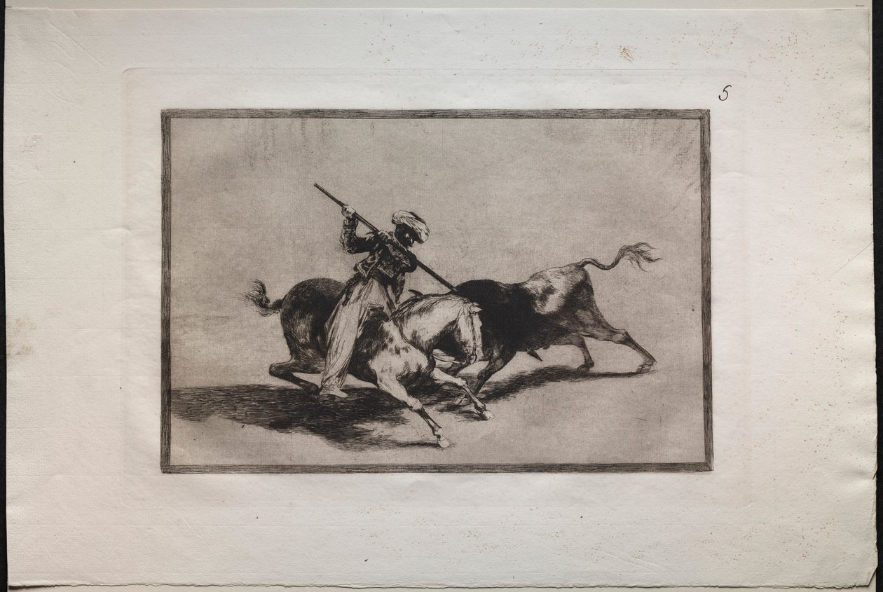 Bullfights: The Spirited Moor Gazul is the First to Fight According to the Rules by Francisco de Goya