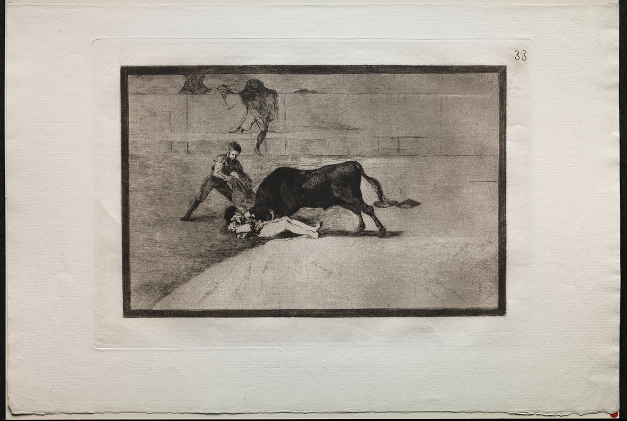 Bullfights: The Unlucky Death of Pepe Illo, in the Ring at Madrid by Francisco de Goya