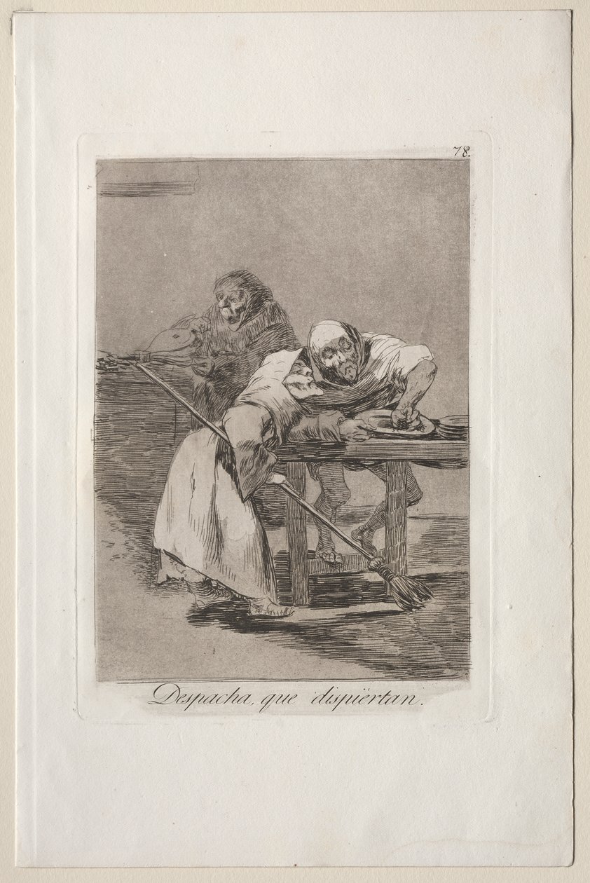 Caprichos: Be Quick, They are Waking Up by Francisco de Goya